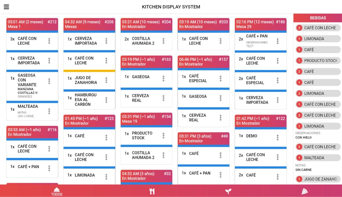 sistema para restaurantes, sistema para cafeterias, sistema para bares